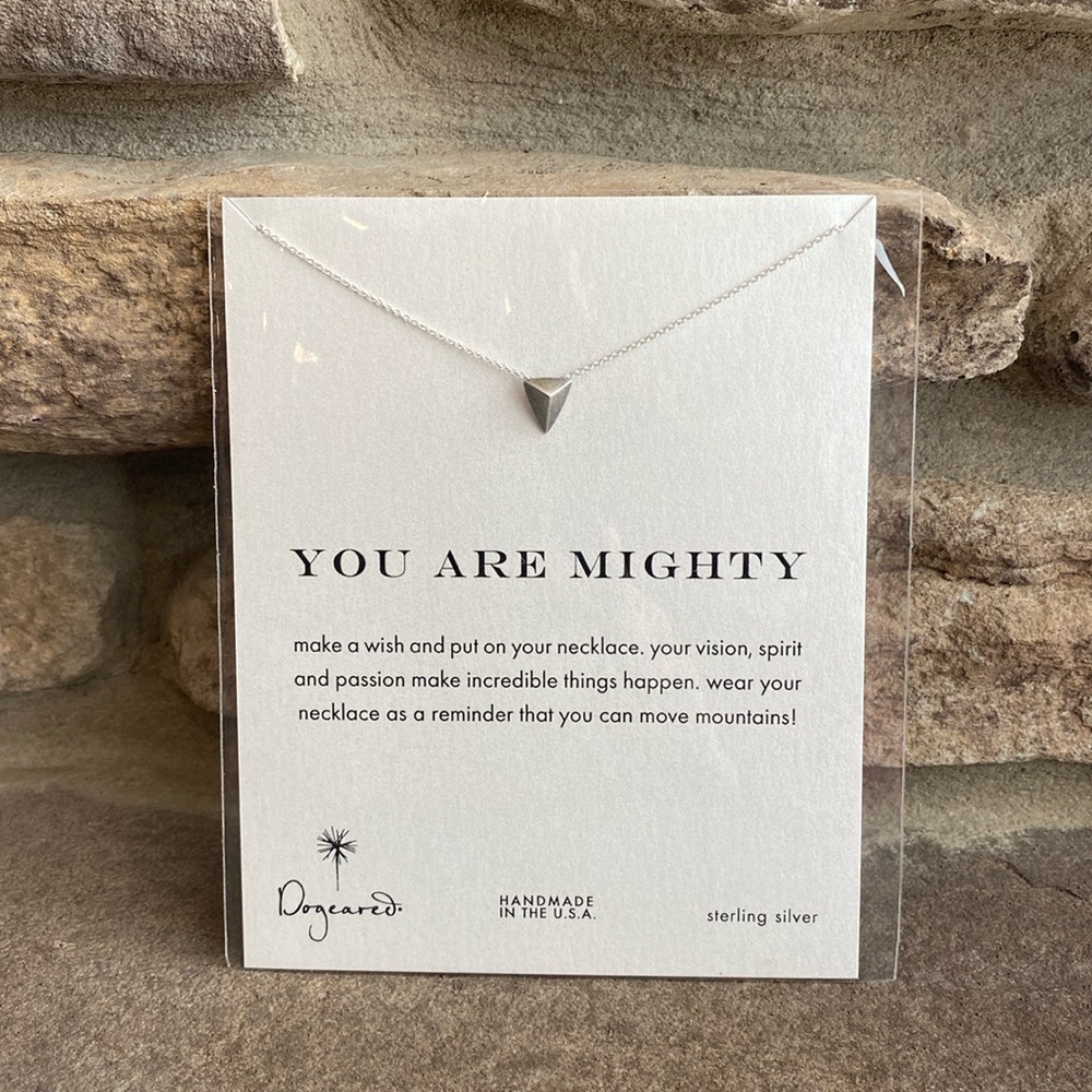 Dogeared Sterling Silver Geometric Triangle Necklace - Silver